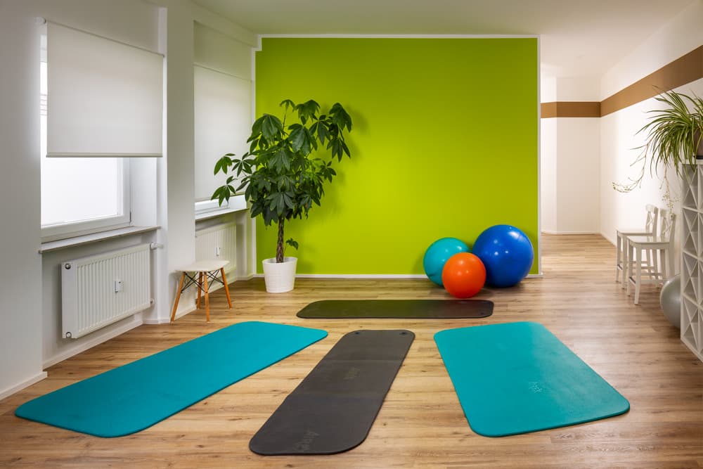 Gymnastikraum der Physiotherapie-Praxis Schwalbenhof
